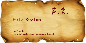 Polz Kozima névjegykártya